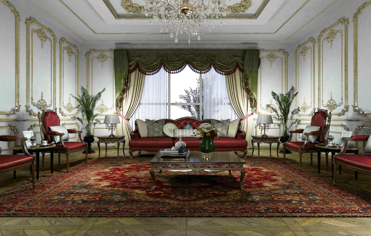 چیدمان کلاسیک پذیرایی